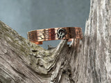 Copper bracelet with custom name